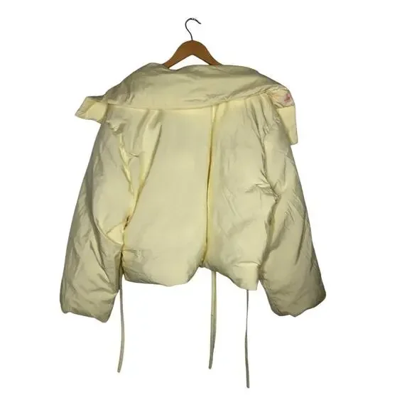 3.1 Phillip Lim Duvet Puffer Jacket Insulated Outdoor Winter Pastel Yellow M - Picture 5 of 11